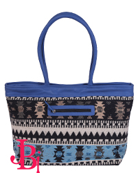 Woven Canvas Totes with PU handle