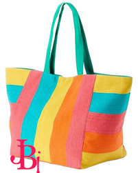 Multi Color Woven Canvas Totes