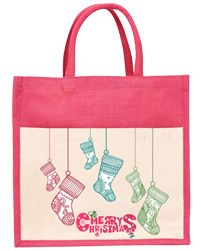 Christmas Burlap Gift Bags