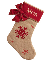 Burlap Christmas Stockingss Personalized